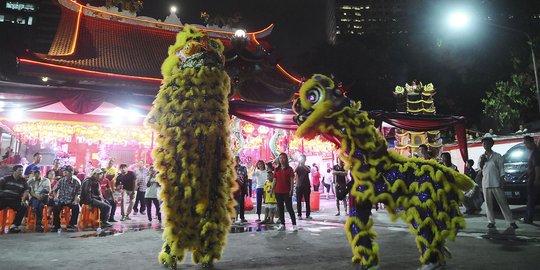 Serunya Aksi Barongsai Sambut Tahun Baru Imlek 2570