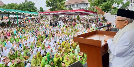 Ma'ruf Amin Sebut Ada Yang Bilang RI akan Bubar: Tenang, Indonesia Aman Insya Allah