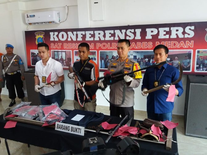 polisi tangkap 4 pengeroyok anggota ikatan pemuda karya medan
