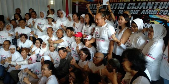 Keluarga TNI di Kompleks Cijantung Deklarasi Dukung Jokowi-Ma'ruf