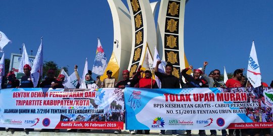 Aliansi Buruh Demo Tolak TKA Tak Punya Keahlian Kerja di Aceh