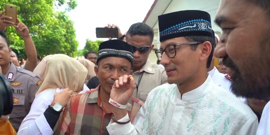 Sandiaga Minta Pendukungnya di Jabar Tak Soraki Kubu Jokowi-Ma'ruf