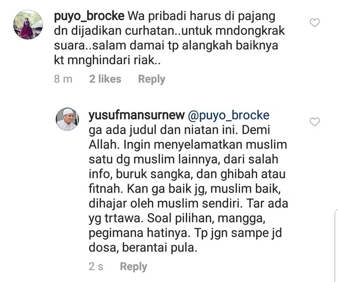 screenshot percakapan yusuf mansur