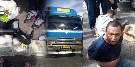 Berjalan Beriringan Dua Truk  Bawa  11 Kg Sabu Diamankan 