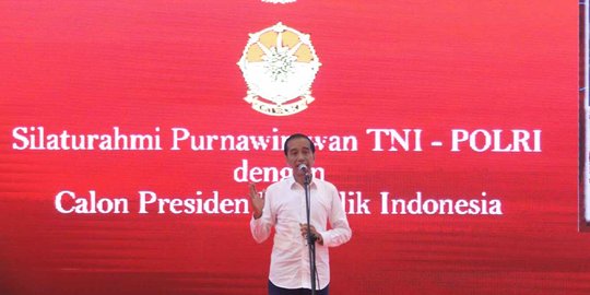 Jokowi Didukung Purnawirawan TNI/Polri: Terima Kasih Sebesar-besarnya