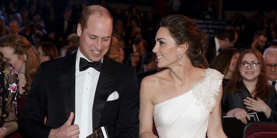 Gaya Pangeran William dan Kate Middleton Saat Hadiri BAFTA