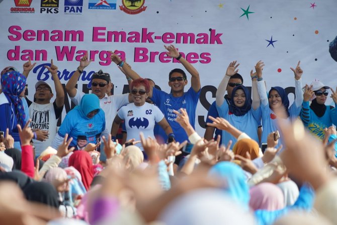 sandiaga uno di brebes