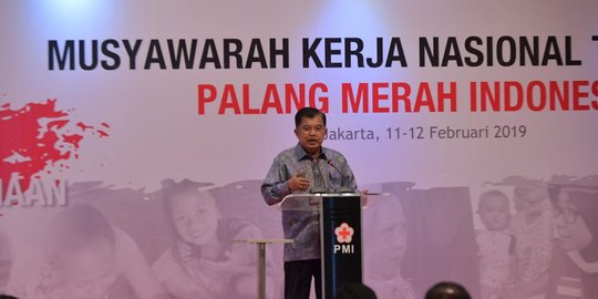 Wapres JK: PMI Bertahan Sampai Akhir di Lokasi Bencana