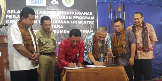 SMF Salurkan Rp 2,3 M Biayai Pembangunan Homestay di 2 Kawasan Wisata