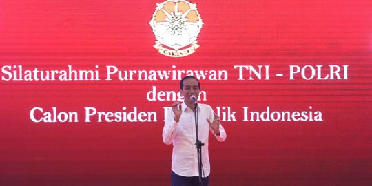 Dukungan Pensiunan TNI-Polri Dinilai Bantu Jokowi Tandingi Citra Ketegasan Prabowo