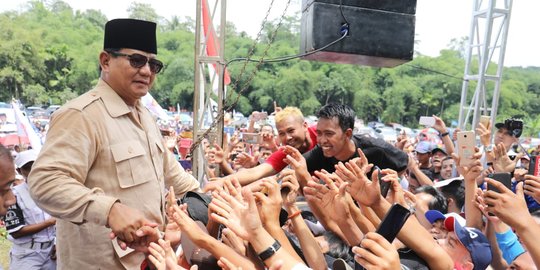 Disambut Warga Purbalingga, Prabowo Mengaku Berdarah Banyumasan