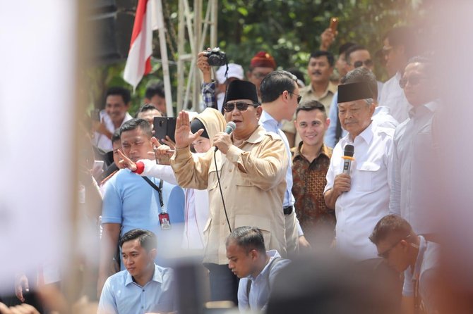 prabowo kampanye di purbalingga