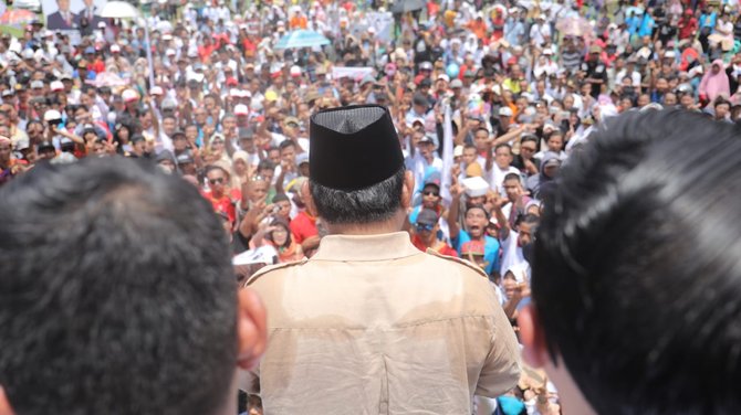 prabowo kampanye di purbalingga