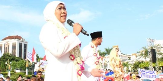 Pidato Perdana Gubernur Khofifah: Dengan 'Cetar' Kami Siap Melayani Rakyat Jatim