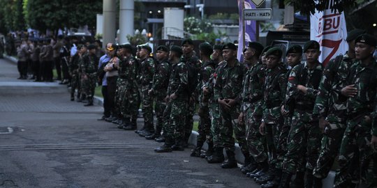 2.981 Personel Gabungan TNI-Polri Diturunkan saat Debat Capres Kedua