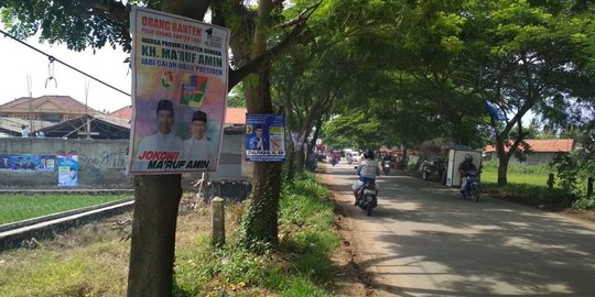 Pemasangan Alat Peraga Kampanye di Pohon Masih Marak Terjadi di Tangerang