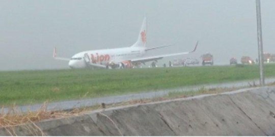 Lion Air Tergelicir di Bandara Supadio Pontianak Sudah Dievakuasi dari Landasan