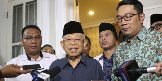 Ma'ruf Amin Mengaku Puas dengan Penampilan Jokowi di Debat Capres