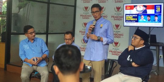 Sandiaga Minta Jumlah Pendukung yang Datang di Debat Capres Dikurangi