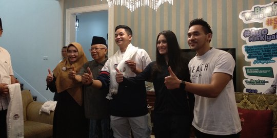 Ma'ruf Amin Olahraga dan Bincang Ekonomi Bareng Pesinetron Adly Fayruz