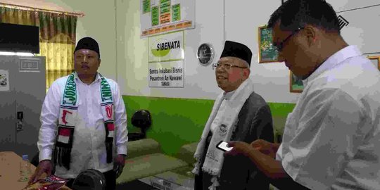 Saat Ma'ruf 'Perkenalkan' Pondok Pesantren Asuhannya di Banten