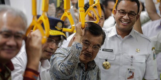 Wapres Jusuf Kalla Tinjau MRT Jakarta