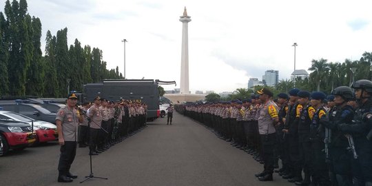 Polisi Siapkan Dua Pintu Akses Masuk Acara Munajat 212 di Monas