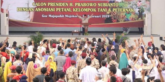 Prabowo: Saya Bersumpah Tak Akan Berhenti Berjuang Sampai Petani Sejahtera
