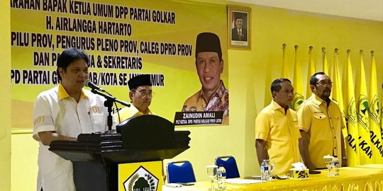 Airlangga Targetkan Golkar Raih 16 Kursi DPR dari Dapil Jawa Timur