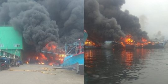Penyebab Kebakaran di Pelabuhan Muara Baru Diduga KM Artamina Jaya Bocor