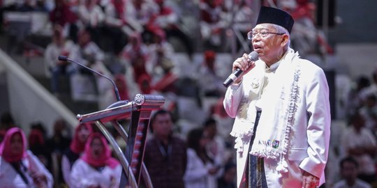 Ma'ruf Tegaskan Indonesia Tak Akan Bubar Karena Dijaga Ulama