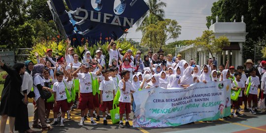 Keceriaan Anak-Anak Korban Tsunami Banten Berwisata di Ancol