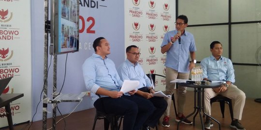 Total Dana Kampanye Prabowo-Sandi per Februari Rp 134 M, Terpakai Rp 116 M