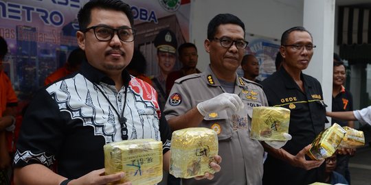 Polda Metro Jaya Ringkus Lima Pengedar 10 Kg Sabu