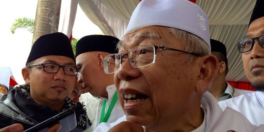 Ma'ruf Amin Sebut Pidato AHY Sinyal Positif Demokrat Dukung Jokowi