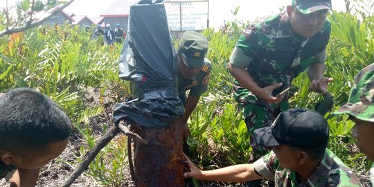 TNI Bakal Ledakkan Mortir 1,8 meter yang Ditemukan di Kutai Timur