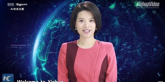 China Negara Pertama di Dunia Pakai Robot Pembaca Berita