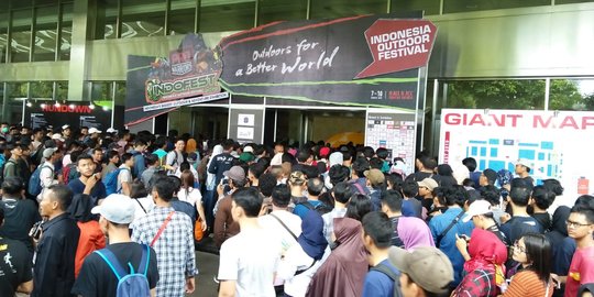 Berburu Ilmu dan Produk Outdoor Diskon, INDOFEST 2019 Diserbu Pengunjung