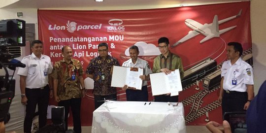 Tarif Muatan Udara Mahal, Lion Parcel Gandeng KA Logistik untuk Pengiriman Barang