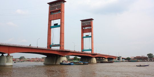Lalu Lintas Jembatan Ampera Ditutup 5 Jam Saat Jokowi Kunjungi Palembang