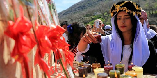 Kegiatan Wanita-wanita Cantik Yazidi di Hari Perempuan Internasional