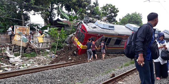 Polisi Pastikan Tak Ada Korban Tewas dalam Kecelakaan KRL di Kebon Pedes