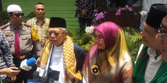 Ma'ruf Amin Lihat Tanda-Tanda Kemenangan di Padang Sidempuan
