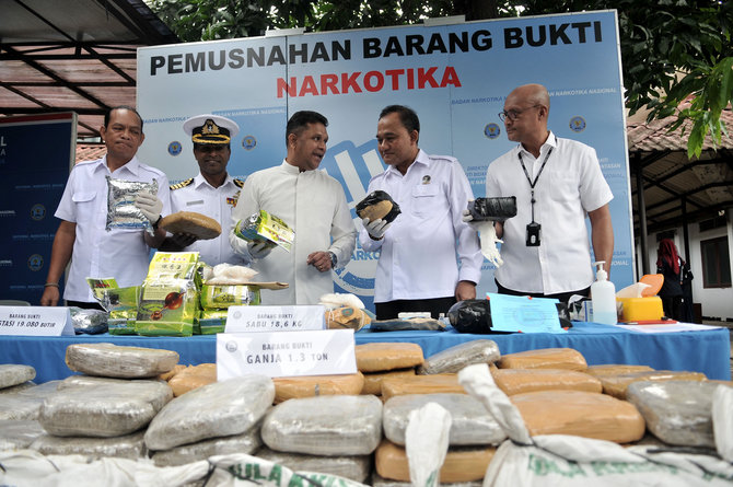 pemusnahan narkotika di bnn