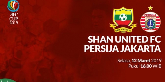 Piala AFC 2019: Persija Bawa 3 Poin dari Kandang Shan United