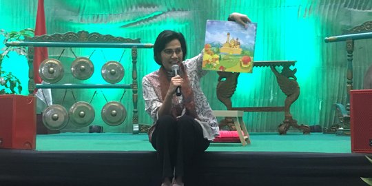 Menteri Sri Mulyani Bernyanyi Diiringi Alunan Angklung Orang Kaya Taat Pajak RI