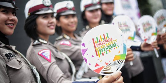 Puncak Millennial Road Safety, Ribuan Komunitas Motor Touring Bersama di Jakarta