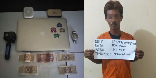 Kuras Barang WNA China, Ifandi Diringkus Polisi  merdeka.com