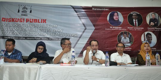 Diskusi 'Pelanggaran Hukum dalam Pemilu 2019 dan Potensi Ancaman Demokrasi'