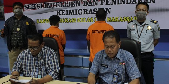 Imigrasi Deportasi WN Papua Nugini dan Malaysia dari Makassar